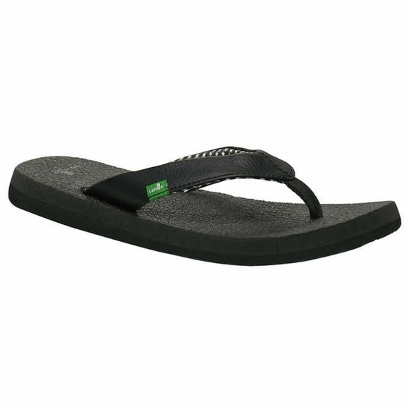Sanuk Shoes - Sanuk Flip Flop Ladies' Yoga Mat Black Beach Pool